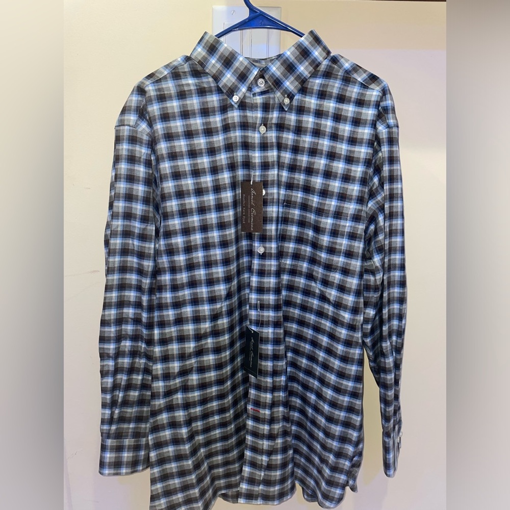 Blue Plaid Men's Shirt